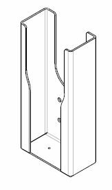 Passive readable front cradle for Honeywell CK65 for use w/ pistolgrip.